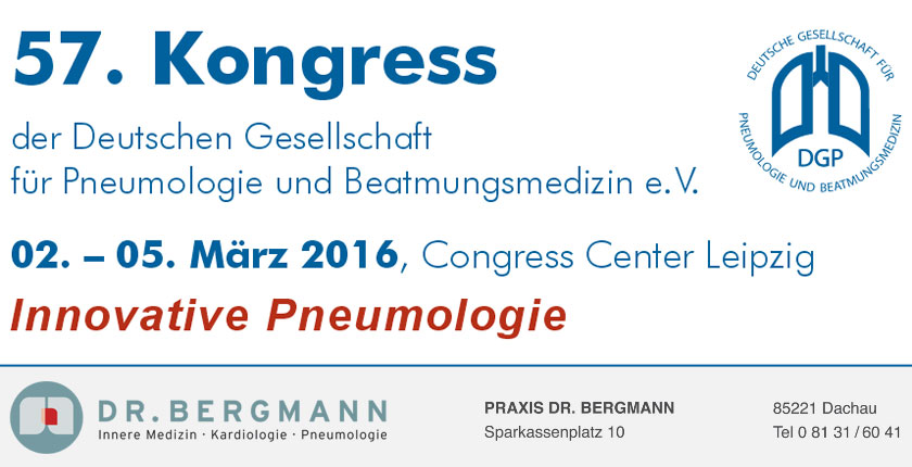 Deutscher Pneumologen Kongress (DGP) | Praxis Dr. Bergmann | Dachau bei München