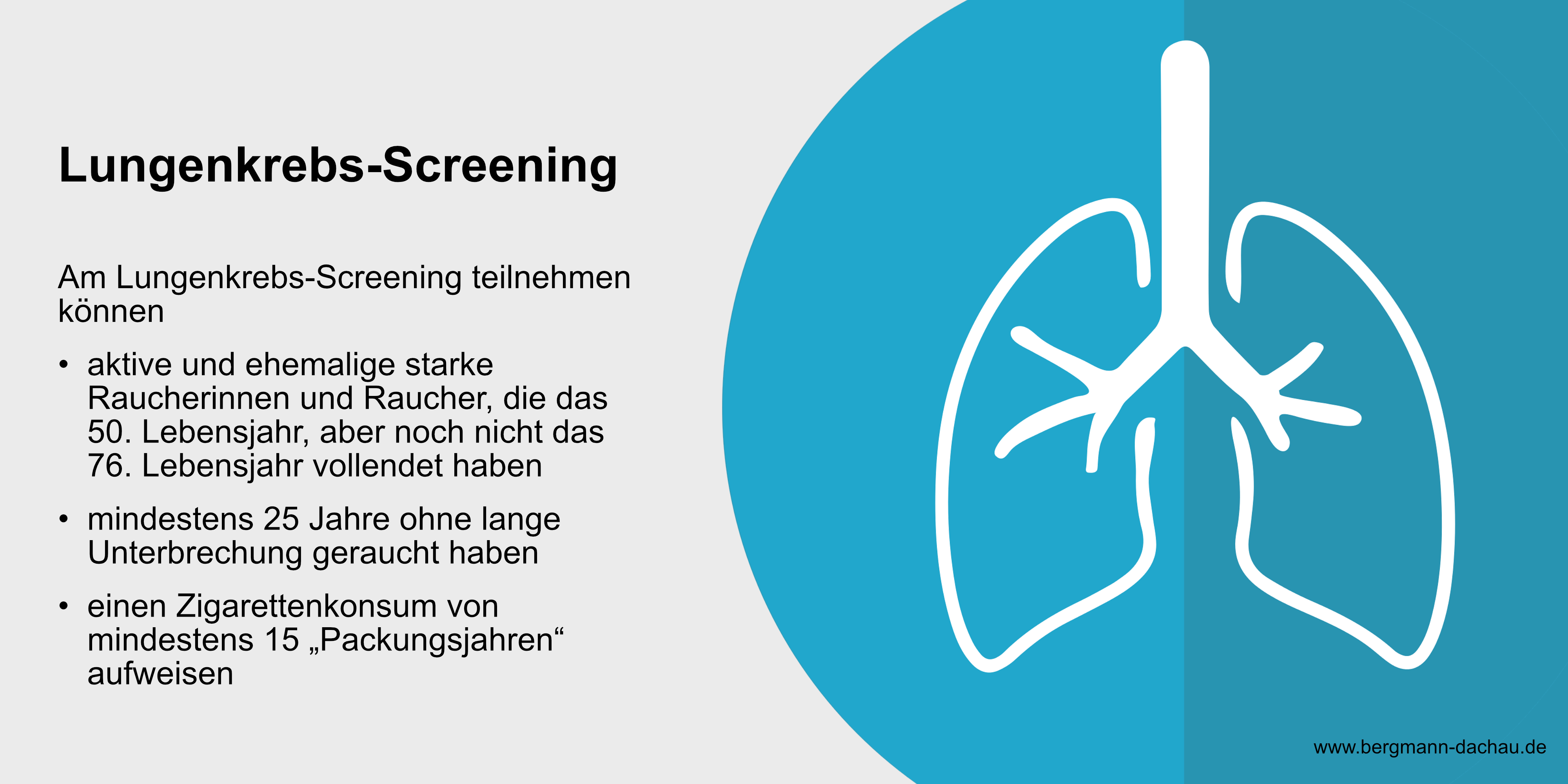 Lungenkrebsscreening Praxis Dr. Bergmann Dachau